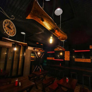 Rustic restaurant by best construction company in Thrissur.