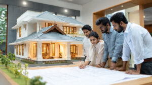 Family planning custom Kerala home with architect
